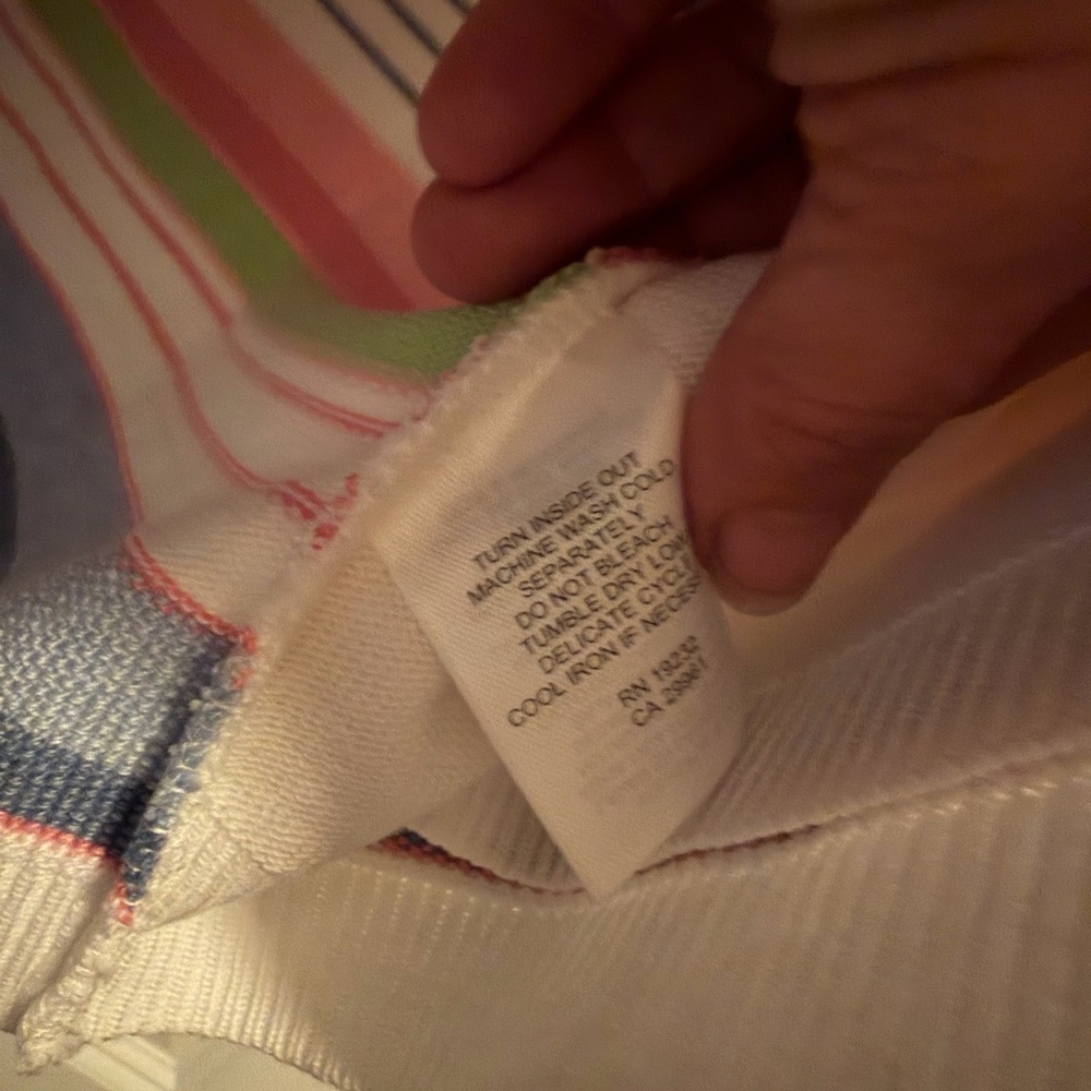 Alfred Dunner Cape May Womens Medium Striped Short Sleeve Cardigan Sweater NWT - Picture 7 of 7